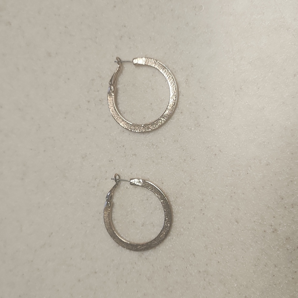 Rose Gold Hoop Earrings, GUC